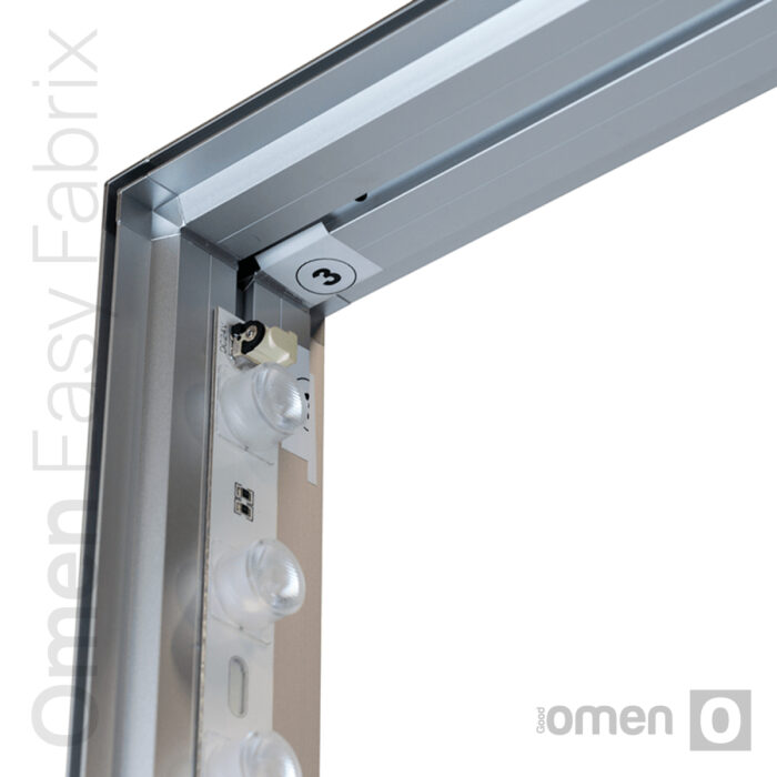 Omen Easy Fabrix Light [85x200] Φωτιζόμενο Σταντ Διαφήμισης Αλουμινίου Υφάσματος5