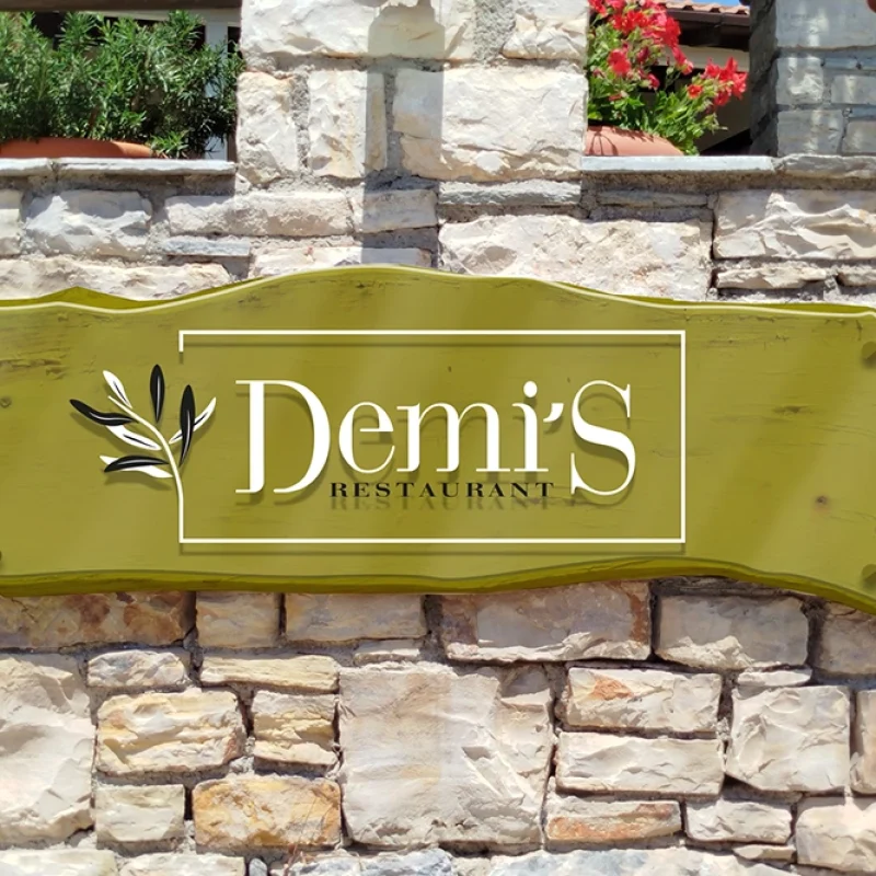 Demis restaurant πινακιδα