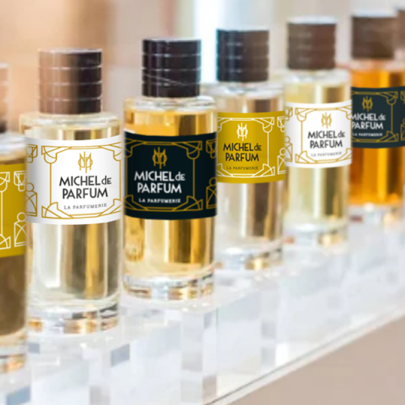 michel de parfum branding